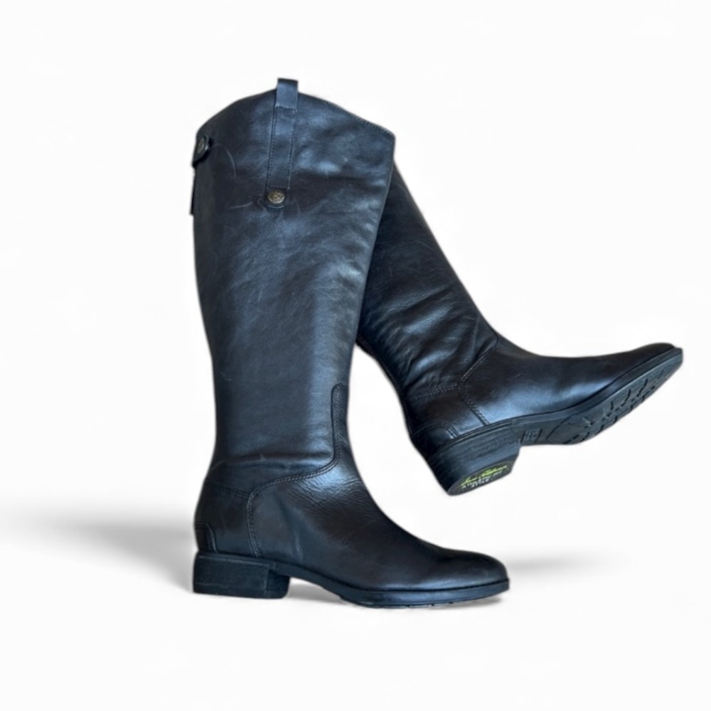 Sam Edelman Black Leather Riding Boots Sz 6.5